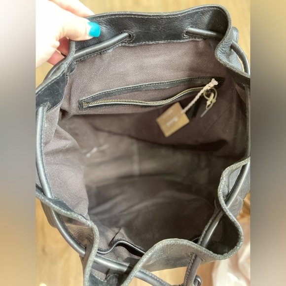 MADEWELL $228 The Transport Rucksack in Black  Leather LNC w main image 13